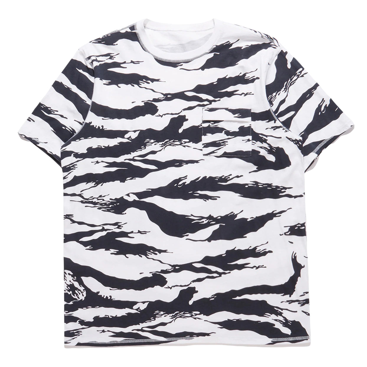 Maharishi Men Camo Pocket T-Shirt Marinier Tigerstripe Sparse