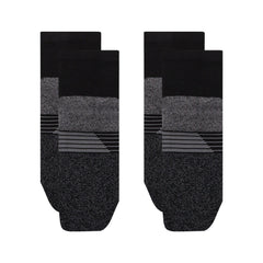 New Balance Pro Training Quarter Socks 2 Pack Black