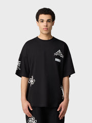 Off The Pitch Filigrain T-Shirt | Black