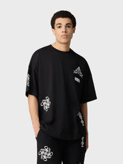 Off The Pitch Filigrain T-Shirt | Black