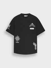 Off The Pitch Filigrain T-Shirt | Black