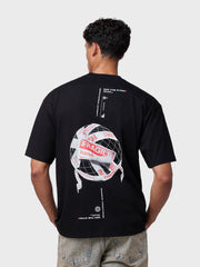 Off The Pitch Fragile World T-Shirt | Black