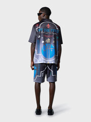 Off The Pitch Global Satin Shorts | Black