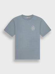 Off The Pitch Never Settle T-Shirt | Grey Blue