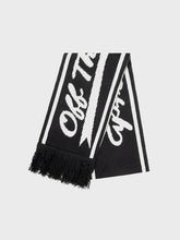 Off The Pitch Script Scarf | Black
