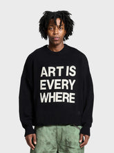 Reternity Art Is Everywhere Knitted Sweater | Black