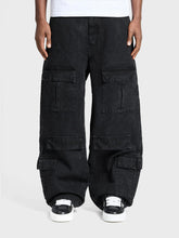 Reternity Wrinkled Cargo Pants | Black