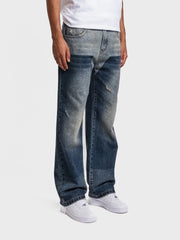 Rheborn Carpenter Washed Jeans | Blue