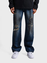 Rheborn Destroyed Jeans | Dark Blue