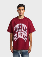 Rheborn Forever Or Never T-Shirt | Burgundy