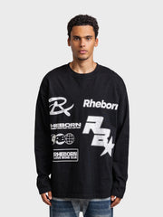 Rheborn Multi Logo Longsleeve | Black