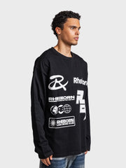 Rheborn Multi Logo Longsleeve | Black