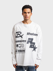 Rheborn Multi Logo Longsleeve | White