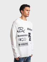 Rheborn Multi Logo Longsleeve | White