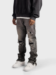 Rivero Button Jeans | Grey