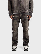 Rivero Embossed Worker Jeans | Black