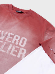Rivero Fade Artifact Double Layered Longsleeve | Red