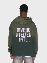 Rivero INTL. Waffle Zip Hoodie | Washed Green