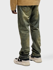 Rivero Plain Embossed Jeans | Veridian