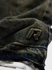 Rivero Plain Embossed Jeans | Veridian