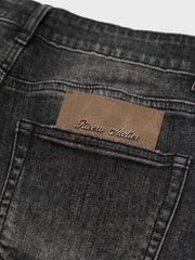 Rivero Shadow Slightly Split Jeans | Black