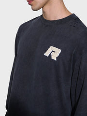 Rivero Signature Taped Longsleeve T-Shirt | Washed Black