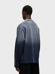 Rivero Statement Longsleeve T-Shirt | Washed Blue