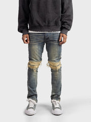 Rivero Zip Jeans | Pale