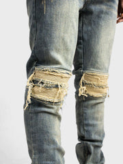 Rivero Zip Jeans | Pale