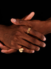 TwoJeys Broken Heart Ring | Gold