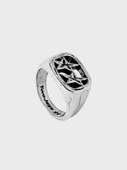 TwoJeys Framed Ring | Silver