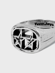 TwoJeys Framed Ring | Silver