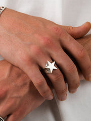 TwoJeys Shooting Star Ring | Silver