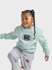 Vans Classic Oval Kids Crewneck Sweater | Light Green
