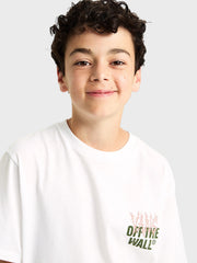 Vans Metal Wall Kids T-Shirt | White