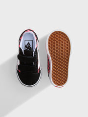Vans Old Skool (TD) Kinderschoenen | Glitter Leopard Pink