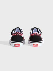 Vans Old Skool (TD) Kinderschoenen | Glitter Leopard Pink