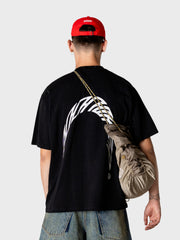 Woodbird WBBaine Warp Acid T-Shirt | Black