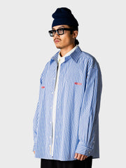 Woodbird WBBrooks Lion Shirt | Light Blue