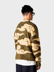 Woodbird WBKurt Cloud Knitted Sweater | Green