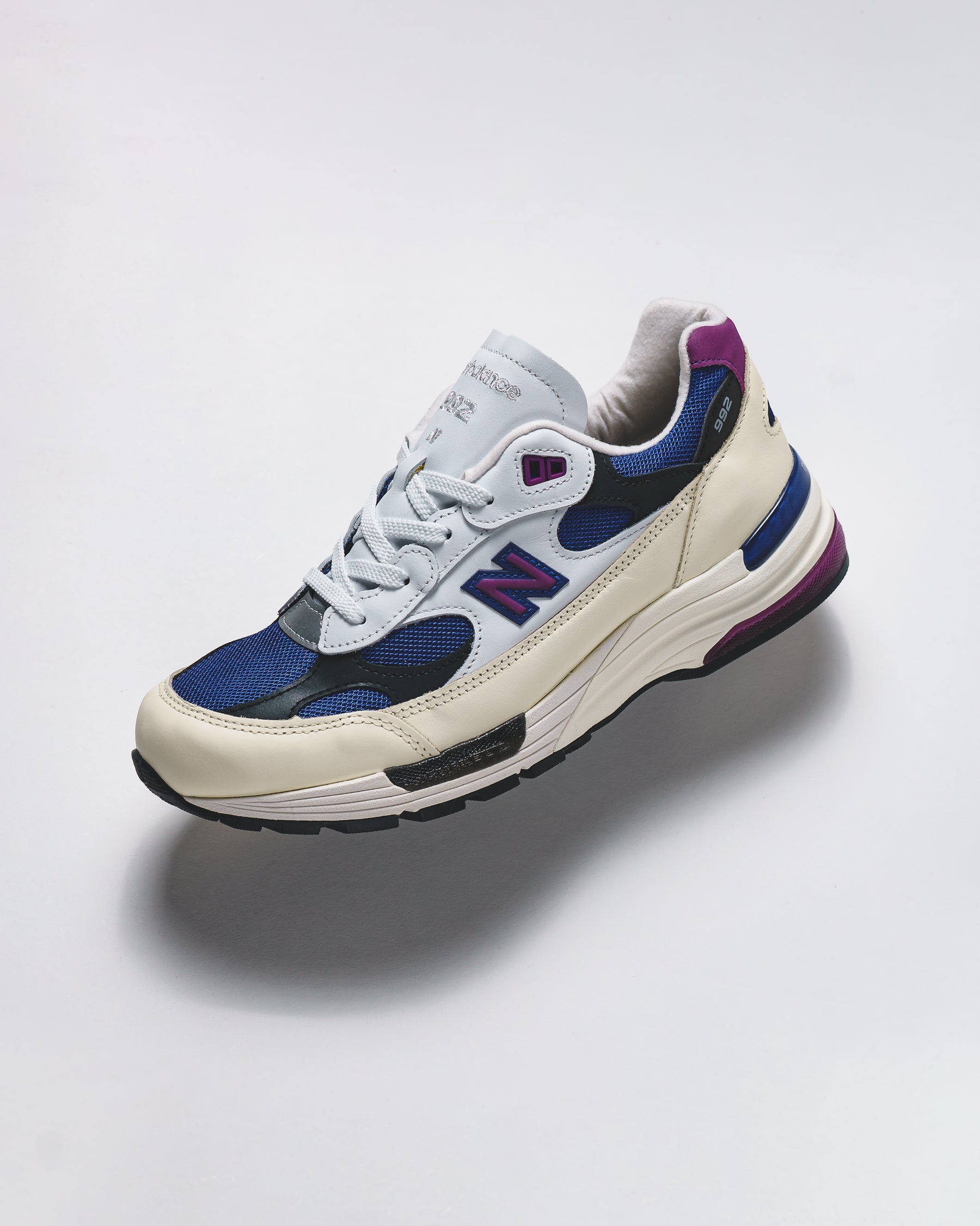 New Balance Men Made in USA 992 White Royal Purple Fuschsia U99278L
