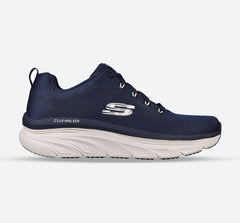 Men's Wide Fit Skechers 232364 Relaxed Fit Meerno D'lux Walker Trainers - Navy