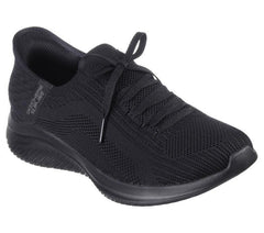 Women's Wide Fit Skechers 149710 Slip-ins Ultra Flex 3.0 Brilliant Trainers - Black