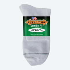 Men's Extra Wide 7400 Athletic Quarter Socks