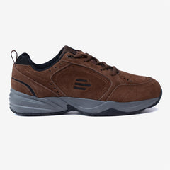 Men's Wide Fit Tredd Well Legend Trainers - Brown