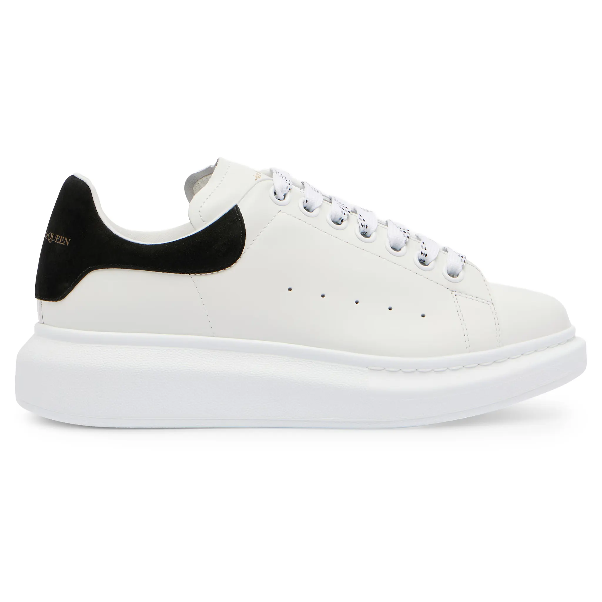 Alexander Mcqueen Raised Sole White Black Sneaker