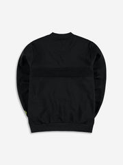 Banlieue Split Fabric Sweater | Black