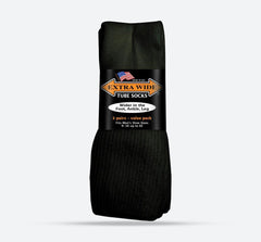 Mens Extra Wide EW801 3-Pairs Tube Crew Socks