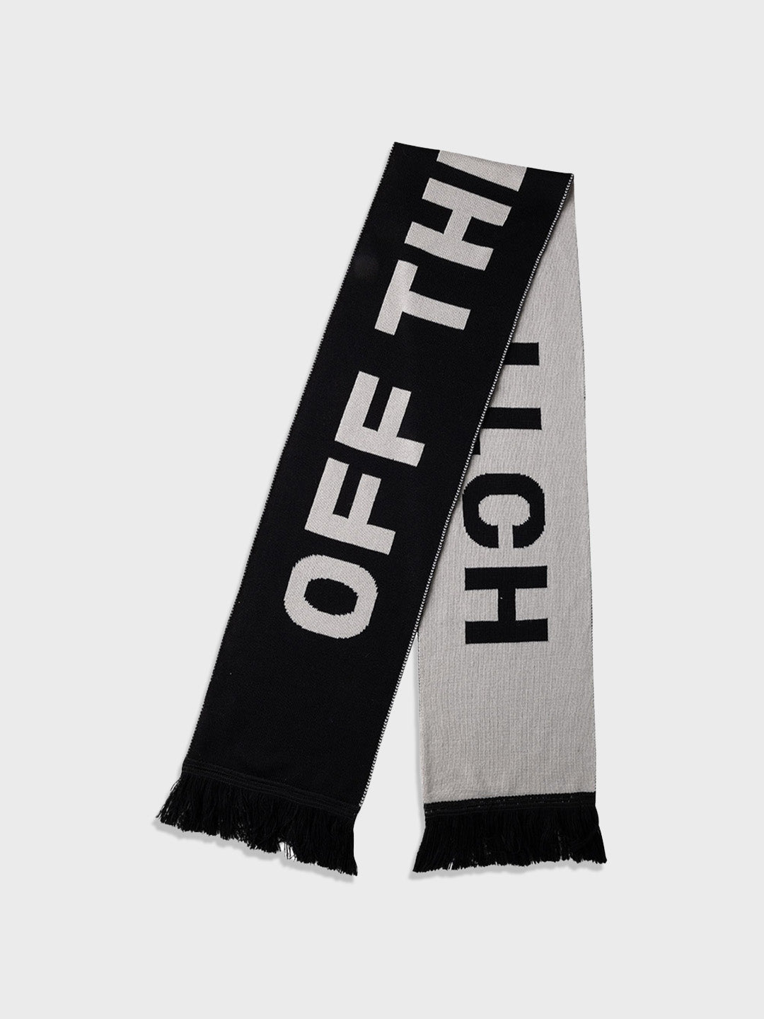 Off The Pitch Double Faced Scarf | Black