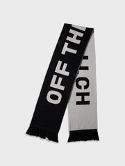 Off The Pitch Double Faced Scarf | Black